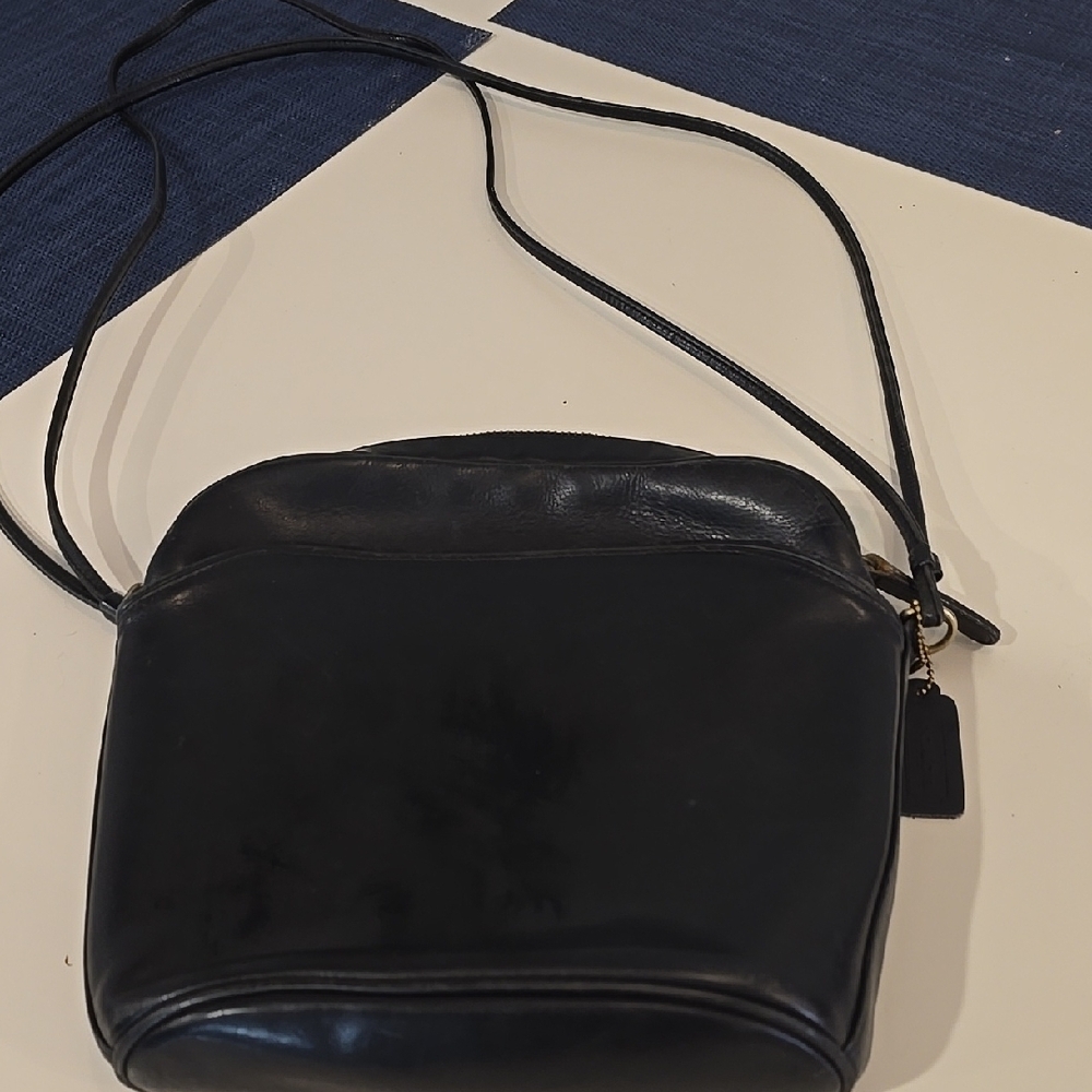 Black Leather Crossbody Bag